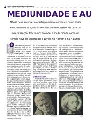 Mediunidade e autoconhecimento - Revista CristÃ£ de Espiritismo