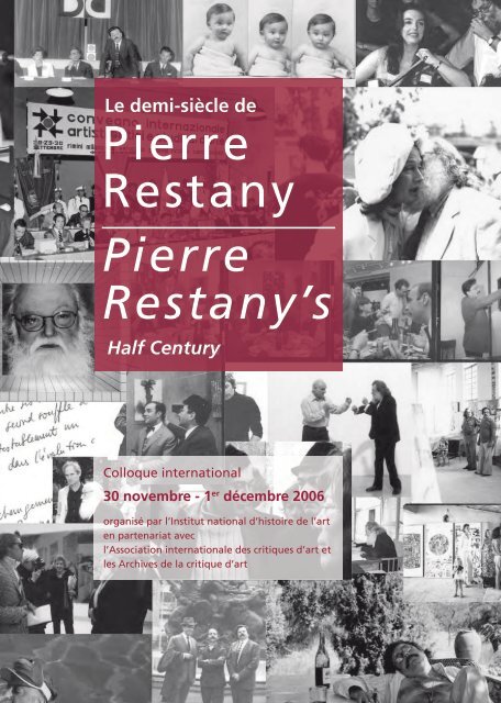 Pierre Restany Pierre Restany's - AICA international