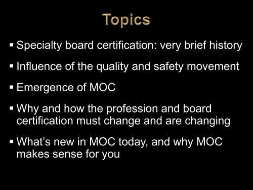 Download the presentation - The American Board of Radiology