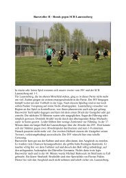 Baesweiler II - Remis gegen SCB Laurenzberg - JSV Baesweiler 09