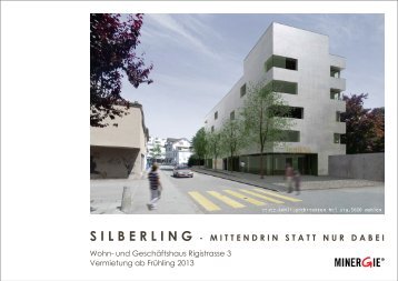 SILB ERLI NG - bei Stutz .  Kohli . Architekten HTL SIA