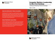 Irregular Warfare Leadership in the 21st Century