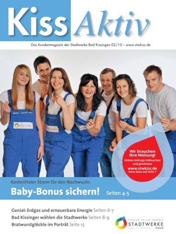 Baby-Bonus sichern! Seiten 4-5 - Stadtwerke Bad Kissingen