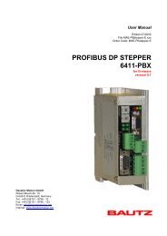 PROFIBUS DP STEPPER 6411-PBX - AHS Antriebstechnik GmbH