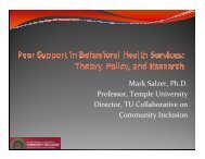 Mark Salzer, Ph.D. Professor, Temple University Director, TU ...