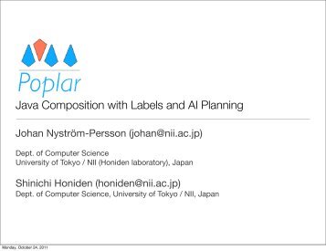 Poplar: Java Composition with Labels and AI Planning - trese