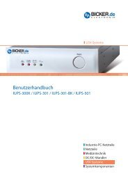 Handbuch - Bicker Elektronik