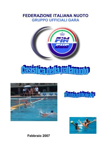 Casistica della Pallanuoto - Federazione Italiana Nuoto