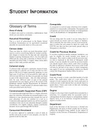 Glossary of Terms - Macquarie University Handbooks