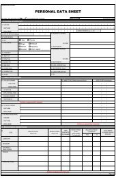 CSC Form 212 (Personal Data Sheet