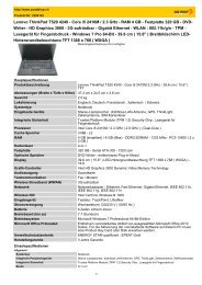 Lenovo ThinkPad T520 4240 - Core i5 2410M / 2.3 GHz - RAM 4 GB ...