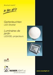 Gartenleuchten Luminaires de jardin - NOSERLIGHT AG ...