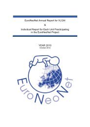 Standard Annual Report - Neonatal European Information System