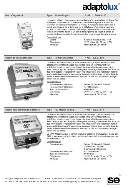 1. Description du systÃ¨me - Logo SE Lightmanagement