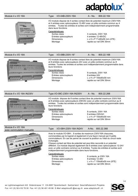 1. Description du systÃ¨me - Logo SE Lightmanagement