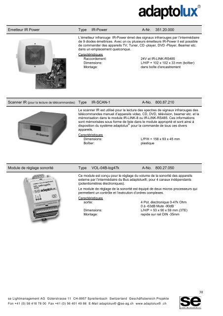 1. Description du systÃ¨me - Logo SE Lightmanagement