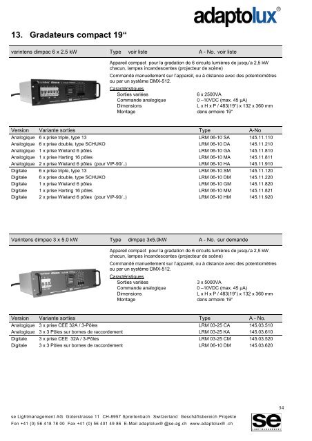 1. Description du systÃ¨me - Logo SE Lightmanagement