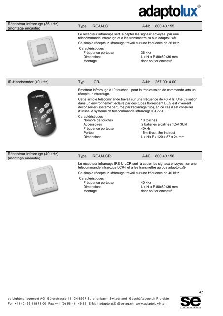 1. Description du systÃ¨me - Logo SE Lightmanagement