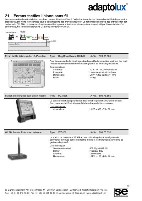 1. Description du systÃ¨me - Logo SE Lightmanagement