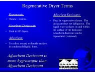 Regenerative Dryer Terms - Sahara Air Products, A Div. of ...