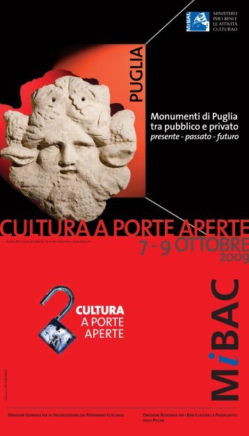 soprintendenza per i beni archeologici della puglia - Ufficio Studi ...