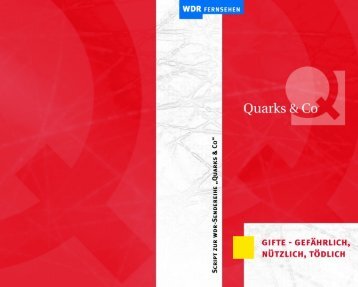 Gifte – gefährlich, nützlich, tödlich (PDF) - WDR.de