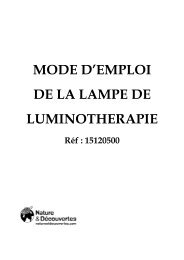 MODE D'EMPLOI - Nature & DÃ©couvertes