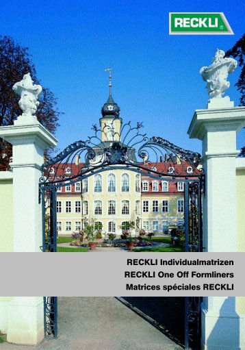 Matrices spÃƒÂ©ciales (PDF Download) - RECKLI GmbH: Home