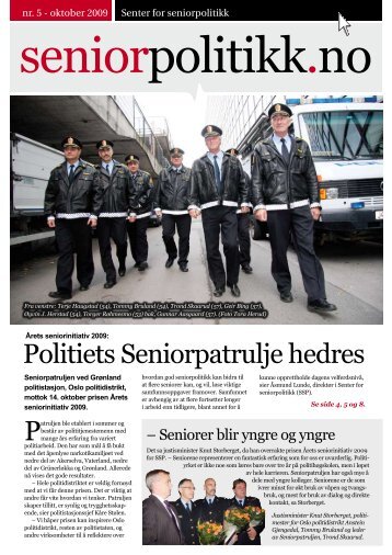 Politiets Seniorpatrulje hedres - Senter for seniorpolitikk