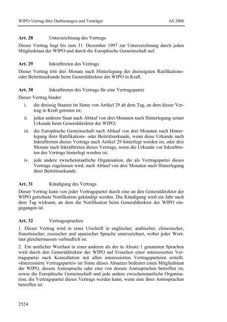 Wipo-Vertrag über Darbietungen und Tonträger