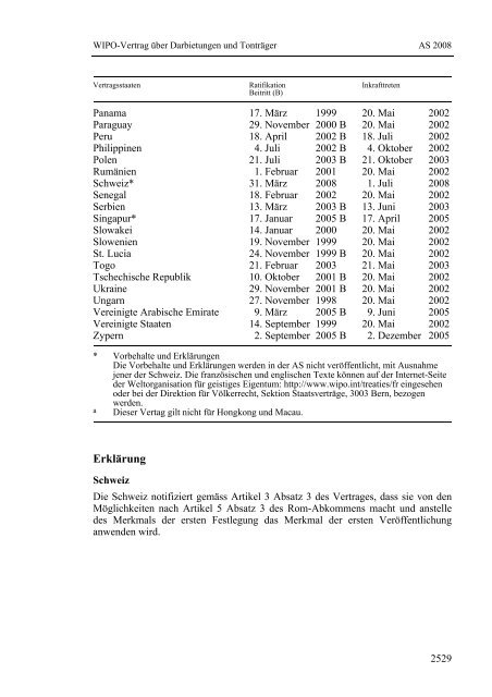 Wipo-Vertrag über Darbietungen und Tonträger