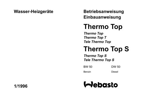 Thermo Top Thermo Top S - Standkachel