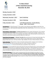 Newsletter 11-30-12 - St. Mary of the Assumption Parish