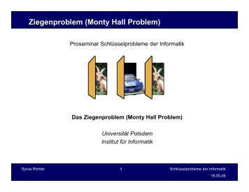 Ziegenproblem (Monty Hall Problem) - Sylvia Richter