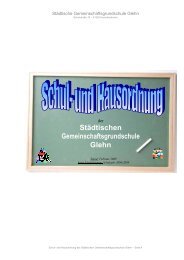 Schul- und Hausordnung - GGS Glehn