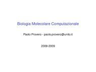 Biologia Molecolare Computazionale