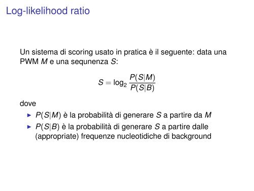 Biologia Molecolare Computazionale