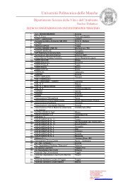 Elenco ditte Convenzionate - Dipartimento di Scienze della Vita e ...