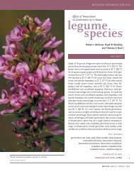 species legume - Native Plants Journal