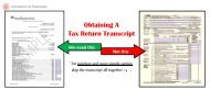 Obtaining A Tax Return Transcript