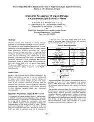 Ultrasonic Assessment of Impact Damage in Aluminum/Acrylic ...