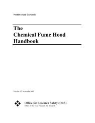 The Chemical Fume Hood Handbook - Office for Research ...