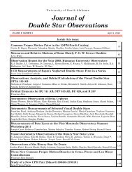 Journal of Double Star Observations - JDSO.org