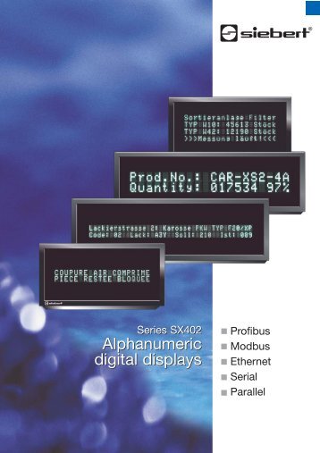 SX402 (pdf, 0.2 MB) - Siebert Industrieelektronik GmbH