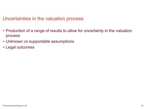 Fair valuation of liabilities for exit solutions and commutations