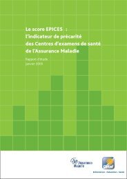 Le score EPICES indicateur de prÃ©caritÃ© dans les Centres d ...