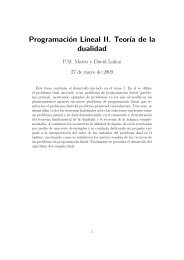 ProgramaciÃ³n Lineal II. TeorÂ´Ä±a de la dualidad