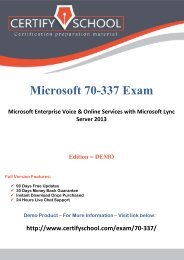 Microsoft 70-337 Exam