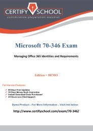 Microsoft 70-346 Exam