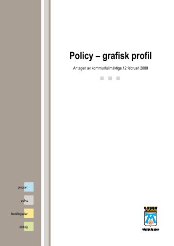 Policy â grafisk profil - VÃ¤sterÃ¥s stad
